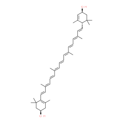 ChemSpider 2D Image | (3R,3'S,6'S)-4',5'-Didehydro-5',6'-dihydro-beta,beta-carotene-3,3'-diol | C40H56O2