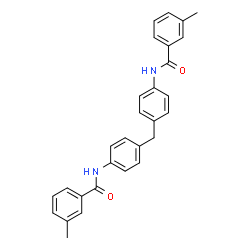 ChemSpider 2D Image | N,N'-(Methylenedi-4,1-phenylene)bis(3-methylbenzamide) | C29H26N2O2
