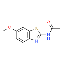 ChemSpider 2D Image | N-(6-Methoxy-benzothiazol-2-yl)-acetamide | C10H10N2O2S