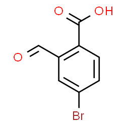 ChemSpider 2D Image | 4-Bromo-2-formylbenzoic acid | C8H5BrO3