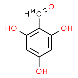 ChemSpider 2D Image | 2,4,6-Trihydroxy(formyl-~14~C)benzaldehyde | C614CH6O4