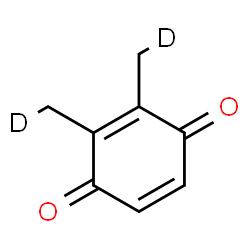 ChemSpider 2D Image | 2,3-Bis[(~2~H_1_)methyl]-1,4-benzoquinone | C8H6D2O2