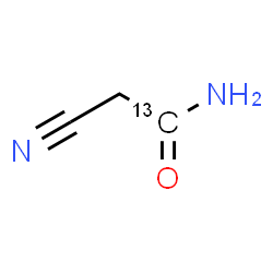 ChemSpider 2D Image | 2-Cyano(1-~13~C)acetamide | C213CH4N2O
