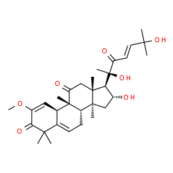 ChemSpider 2D Image | (4R,9beta,16alpha,23E)-16,20,25-Trihydroxy-2-methoxy-9,10,14-trimethyl-4,9-cyclo-9,10-secocholesta-2,5,23-triene-1,11,22-trione | C31H44O7
