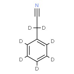 ChemSpider 2D Image | Benzyl cyanide | C8D7N