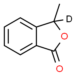 ChemSpider 2D Image | 3-Methyl(3-~2~H)-2-benzofuran-1(3H)-one | C9H7DO2