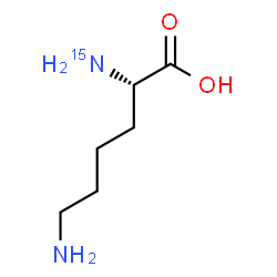 ChemSpider 2D Image | L-(N~2~-~15~N)Lysine | C6H14N15NO2