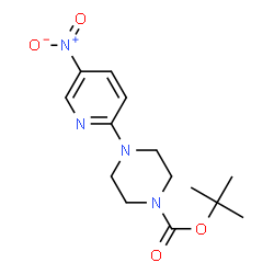 ChemSpider 2D Image | 1-Boc-4-(5-nitro-2-pyridyl)piperazine | C14H20N4O4