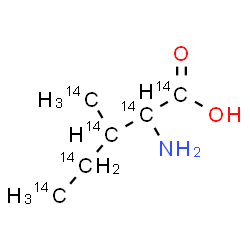 ChemSpider 2D Image | (~14~C_6_)Isoleucine | 14C6H13NO2