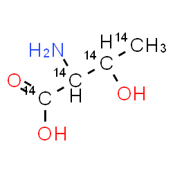 ChemSpider 2D Image | (~14~C_4_)Threonine | 14C4H9NO3