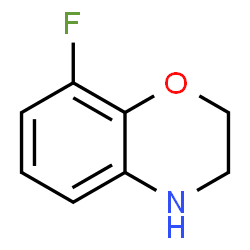 ChemSpider 2D Image | 8-Fluoro-3,4-dihydro-2H-1,4-benzoxazine | C8H8FNO