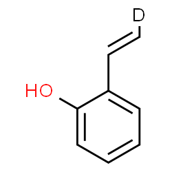 ChemSpider 2D Image | 2-[(E)-(2-~2~H_1_)Vinyl]phenol | C8H7DO