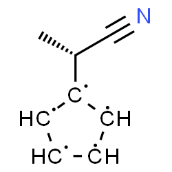 ChemSpider 2D Image | 1-[(1S)-1-Cyanoethyl]-1,2,3,4,5-cyclopentanepentayl | C8H8N
