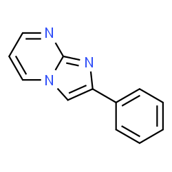 ChemSpider 2D Image | 2-Phenylimidazo[1,2-a]pyrimidine | C12H9N3