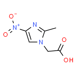 ChemSpider 2D Image | (2-METHYL-4-NITROIMIDAZOL-1-YL)ACETIC ACID | C6H7N3O4