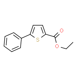 ChemSpider 2D Image | Ethyl 5-phenyl-2-thiophenecarboxylate | C13H12O2S
