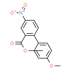 ChemSpider 2D Image | Methyl 4'-methoxy-4-nitro-2-biphenylcarboxylate | C15H13NO5
