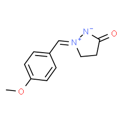 ChemSpider 2D Image | (2E)-2-(4-Methoxybenzylidene)-5-oxopyrazolidin-2-ium-1-ide | C11H12N2O2