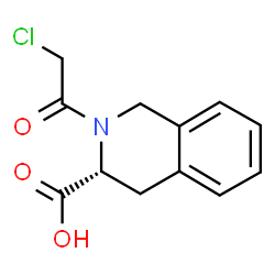 ChemSpider 2D Image | (3R)-2-(Chloroacetyl)-1,2,3,4-tetrahydro-3-isoquinolinecarboxylic acid | C12H12ClNO3