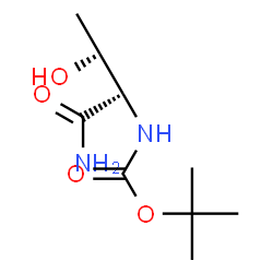 ChemSpider 2D Image | N~2~-{[(2-Methyl-2-propanyl)oxy]carbonyl}-L-threoninamide | C9H18N2O4