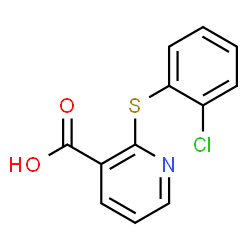 ChemSpider 2D Image | 2-[(2-chlorophenyl)thio]nicotinic acid | C12H8ClNO2S