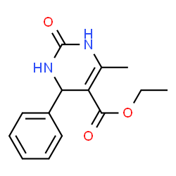 ChemSpider 2D Image | Ethyl 1,4-dihydro-2-hydroxy-6-methyl-4-phenyl-5-pyrimidinecarboxylate | C14H16N2O3