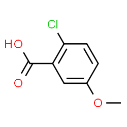 ChemSpider 2D Image | 2-Chloro-5-methoxybenzoic acid | C8H7ClO3