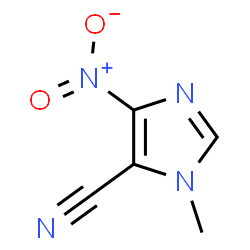 ChemSpider 2D Image | imidazole-5-carbonitrile, 1-methyl-4-nitro- | C5H4N4O2