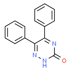 ChemSpider 2D Image | 5,6-Diphenyl-1,2,4-triazin-3(2H)-one | C15H11N3O