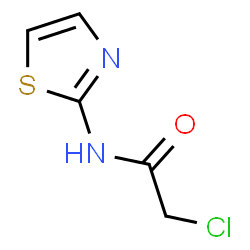 ChemSpider 2D Image | 2-chloro-N-1,3-thiazol-2-ylacetamide | C5H5ClN2OS