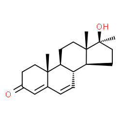 ChemSpider 2D Image | (17beta)-17-Hydroxy-17-methylandrosta-4,6-dien-3-one | C20H28O2