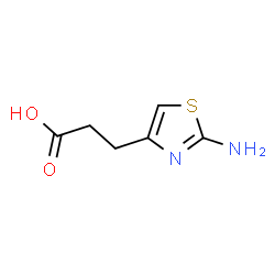 ChemSpider 2D Image | 3-(2-aminothiazol-4-yl)propanoic acid | C6H8N2O2S