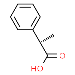 ChemSpider 2D Image | (S)-(+)-Hydratropic acid | C9H10O2