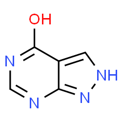ChemSpider 2D Image | Allopurinol | C5H4N4O