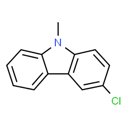 ChemSpider 2D Image | 3-Chloro-9-methyl-9H-carbazole | C13H10ClN