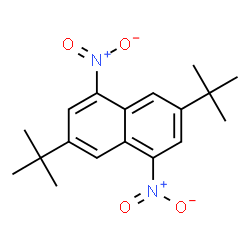 ChemSpider 2D Image | 3,7-Di-tert-Butyl-1,5-dinitronaphthalene | C18H22N2O4
