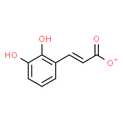 ChemSpider 2D Image | trans-2,3-Dihydroxycinnamate | C9H7O4