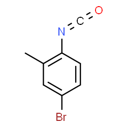 ChemSpider 2D Image | 4-Bromo-2-methylphenyl isocyanate | C8H6BrNO
