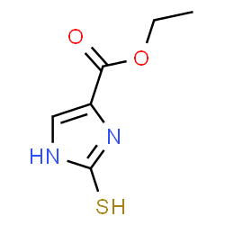ChemSpider 2D Image | 4-(Ethoxycarbonyl)imidazole-2-thiol | C6H8N2O2S