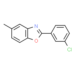 ChemSpider 2D Image | 2-(3-Chlorophenyl)-5-methylbenzo[d]oxazole | C14H10ClNO