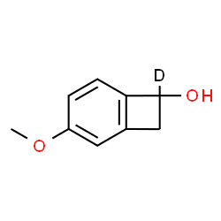 ChemSpider 2D Image | 3-Methoxy(7-~2~H)bicyclo[4.2.0]octa-1,3,5-trien-7-ol | C9H9DO2
