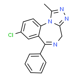 ChemSpider 2D Image | Alprazolam | C17H13ClN4