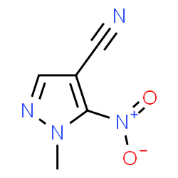 ChemSpider 2D Image | 1-Methyl-5-nitro-1H-pyrazole-4-carbonitrile | C5H4N4O2