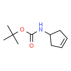 ChemSpider 2D Image | tert-butyl cyclopent-3-en-1-ylcarbamate | C10H17NO2