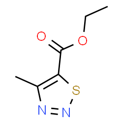 ChemSpider 2D Image | Ethyl 4-methyl-1,2,3-thiadiazole-5-carboxylate | C6H8N2O2S
