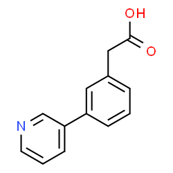 ChemSpider 2D Image | 3-(3'-Pyridyl)phenylacetic acid | C13H11NO2