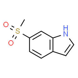 ChemSpider 2D Image | 6-(Methylsulfonyl)-1H-indole | C9H9NO2S