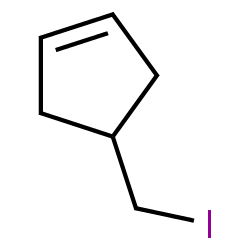 ChemSpider 2D Image | 4-(Iodomethyl)cyclopentene | C6H9I