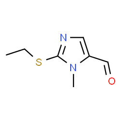 ChemSpider 2D Image | 2-(Ethylsulfanyl)-1-methyl-1H-imidazole-5-carbaldehyde | C7H10N2OS