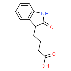 ChemSpider 2D Image | 4-(2-oxoindolin-3-yl)butanoic acid | C12H13NO3